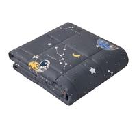 anfie Weighted Blanket for Kids (48"x72" 10lbs),Weighted Blanket Cooling Blanket for Sleeping,Throw Size Breathable Blanket with Premium Glass Bead(Space Grey)