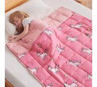 anfie Weighted Blanket Kids (36"x48" 5lbs) Weighted Blanket Cooling Blanket for Sleeping,Throw Size Breathable Blanket with Premium Glass Bead(Little Unicorn)