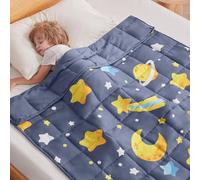 anfie Weighted Blanket Kids(40"x60" 10lbs) Weighted Blanket Cooling Blanket for Sleeping,Throw Size Breathable Blanket with Premium Glass Bead(Grey Moon)