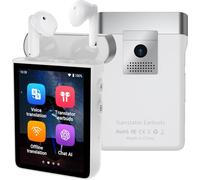 Anfier A9S AI Translation Earbuds Real-Time, ChatGPT Language Translator Device with 144 Languages No APP Subscription Needed, Offline/Photo Traductor Live Translate for Travel & Business (White)