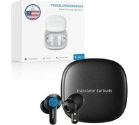 Anfier M3 AI Translation Earbuds Real Time, Language Translator Device in 144 Languages, 3-in-1 Offline Two-Way Audífonos Traductores, Live Translate Headphones, No Subscription Required (Black)