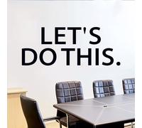 AnFigure Gym Quotes Wall Decals: Inspirational Office Vinyl Art Wall Stickers for Garage Classroom School Workspaces - Let's Do This 32"X12.5"