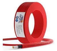 ANFIL Solar Panel PV Cable DC Rated Black & Red 4mm² 6mm² - 1800V Double Insulated Quality Wire (100m, 4mm² Red)