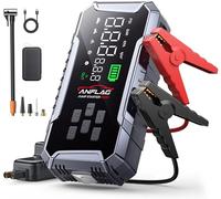 ANFLAG 7000A 160PSI Jump Starter Power Pack with Air Compressor, 12V Car Battery Booster Jump Starter(All Gas/12L Diesel/Hybrid), Car Starter Power Bank with Jump leads/Safety Hammer/Lights