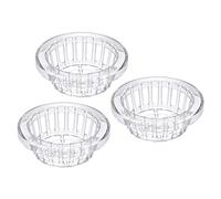 anfoalfmo 6 Inch Garden Mesh Cup, 3 Pack Round Slotted Plastic Net Pot Basket for Home Vegetable Flower Planting, Clear(Clear,6 Inch)