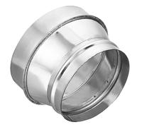 anfoalfmo 7 to 6 Duct Reducer, 7 to 6 Inch Galvanized Steel Air Ducting Pipe Vent Hose Reducer Increaser Round Dryer Ventilation Coupler for HVAC Duct Fan Dryer Vent Chimney(7 in to 6 in)