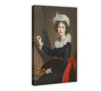 ANFOTCM After Elisabeth Vigee Le Brun (1755 Modern Wall Prints Abstract Geometric Minimalist Art Framed Canvas Prints For Office Bedroom Wall Decor 12x18inch(30x45cm)