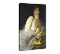 ANFOTCM Arnold Bocklin,The Death of Cleopatra, Vintage Wall Decoration Famous Oil Paintings for Living Room Classic Artwork Pictures Home Decor 24x36inch(60x90cm)