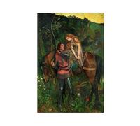 ANFOTCM Arthur Hughes,The Beautiful Lady Without Pity, Canvas Wall Art Print Poster For Home School Office Decor 24x36inch(60x90cm)