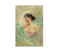 ANFOTCM Daniel Hernandez,The Model, 1900, Canvas Poster Wall Art Decor Print Picture Paintings for Living Room Bedroom Decoration 24x36inch(60x90cm)