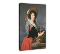 ANFOTCM Elisabeth Vigee Le Brun,Portrait of Marie-Gabrielle De Gramont, Comtesse De Caderousse, Art Wall Decoration Poster Family Bar Restaurant Garage Cafe Art Sign Gift 12x18inch(30x45cm)