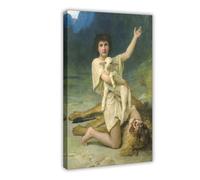 ANFOTCM Elizabeth Jane Gardner Bouguereau,The Shepherd David, 1895, Canvas Poster Wall Art Bedroom Decor Office Room Kitchen Decor Gift 24x36inch(60x90cm)