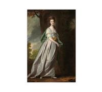 ANFOTCM George Romney,Mrs. Thomas Scott Jackson, Art Wall Decoration Poster Family Bar Restaurant Garage Cafe Art Sign Gift 20x30inch(50x75cm)