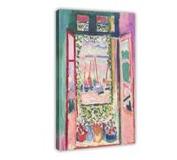 ANFOTCM Henri Matisse,Open Window, Collioure Vintage Wall Decoration Famous Oil Paintings for Living Room Classic Artwork Pictures Home Decor 20x30inch(50x75cm)