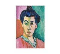 ANFOTCM Henri Matisse,Portrait of Madame Matisse. The Green Line Vintage Wall Decoration Famous Oil Paintings for Living Room Classic Artwork Pictures Home Decor 20x30inch(50x75cm)