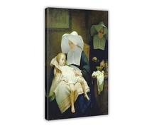 ANFOTCM Henriette Browne,The Sisters of Mercy, Canvas Poster Wall Art Decor Print Picture Paintings for Living Room Bedroom Decoration 20x30inch(50x75cm)