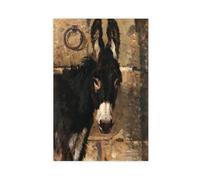 ANFOTCM Henrique Pousão,Donkey,u0027s Head, Poster Canvas Artwork Prints Rustic Farmhouse Decorations for Living Room Bathroom Bedroom 24x36inch(60x90cm)