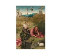 ANFOTCM Hieronymus Bosch,Saint John The Baptist, Canvas Poster Wall Art Decor Print Picture Paintings for Living Room Bedroom Decoration 12x18inch(30x45cm)