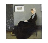 ANFOTCM James Abbott McNeill Whistler,Whistlers Mother, Canvas Wall Art Print Poster For Home School Office Decor 12x12inch(30x30cm)