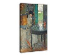 ANFOTCM James Ensor,The Wait, Poster Canvas Artwork Prints Rustic Farmhouse Decorations for Living Room Bathroom Bedroom 12x18inch(30x45cm)