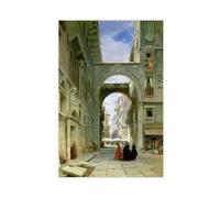 ANFOTCM James Holland,Piazza Dei Signori In Verona, Canvas Wall Art Print Poster For Home School Office Decor 20x30inch(50x75cm)