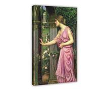 ANFOTCM John William Waterhouse,The Psyche Entering Cupid's Garden, Art Wall Decoration Poster Family Bar Restaurant Garage Cafe Art Sign Gift 12x18inch(30x45cm)