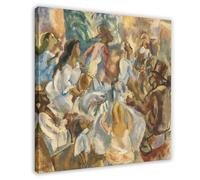 ANFOTCM Jules Pascin,Cuban Hospitality,r Modern Wall Prints Abstract Geometric Minimalist Art Framed Canvas Prints For Office Bedroom Wall Decor 16x16inch(40x40cm)