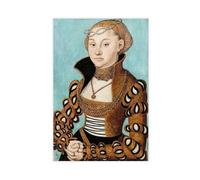 ANFOTCM Lucas Cranach The Elder,Portrait of A Noble Saxon Lady, Poster Print Decorative Painting Canvas Wall Art Living Room Posters Bedroom Painting 24x36inch(60x90cm)