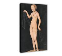 ANFOTCM Lucas Cranach The Elder,Venus, Roman Goddess, Vintage Wall Decoration Famous Oil Paintings for Living Room Classic Artwork Pictures Home Decor 20x30inch(50x75cm)