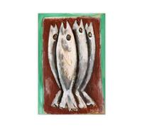 ANFOTCM Marsden Hartley,Sea Ghosts,fish Print, Canvas Poster Wall Art Decor Print Picture Paintings for Living Room Bedroom Decoration 20x30inch(50x75cm)