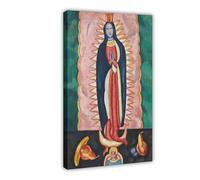ANFOTCM Marsden Hartley,The Virgin of Guadalupe, Poster Canvas Artwork Prints Rustic Farmhouse Decorations for Living Room Bathroom Bedroom 24x36inch(60x90cm)
