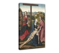 ANFOTCM Master of The Legend of Saint Lucy,Pieta Triptych, Poster for Room Aesthetics Canvas Wall Art Poster And Print 24x36inch(60x90cm)