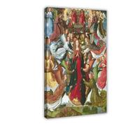 ANFOTCM Master of The Saint Lucy Legend,Mary, Queen of Heaven, Canvas Posters Wall Art Bedroom Office Room Decor Gift 20x30inch(50x75cm)