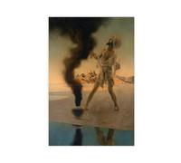 ANFOTCM Maxfield Parrish,Fisherman And The Genie, from The Arabian Nights Poster Canvas Artwork Prints Rustic Farmhouse Decorations for Living Room Bathroom Bedroom 12x18inch(30x45cm)