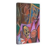 ANFOTCM Pablo Picasso,Composition with A Skull, Canvas Poster Wall Art Bedroom Decor Office Room Kitchen Decor Gift 12x18inch(30x45cm)