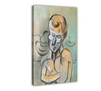ANFOTCM Pablo Picasso,Man with His Arms Crossed, Canvas Posters Wall Art Bedroom Office Room Decor Gift 12x18inch(30x45cm)