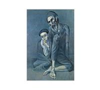 ANFOTCM Pablo Picasso,Old Jew And A Boy,Blind Beggar with A Boy, Poster for Room Aesthetics Canvas Wall Art Poster And Print 20x30inch(50x75cm)