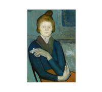 ANFOTCM Pablo Picasso,Young Woman Holding A Cigarette, Canvas Poster Bedroom Decor Sports Landscape Office Room Decor Gift 20x30inch(50x75cm)