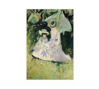 ANFOTCM Paul Cesar Helleu,Madame Helleu And Her Daughter at The Chateau of Boudran, Poster Print Decorative Painting Canvas Wall Art Living Room Posters Bedroom Painting 24x36inch(60x90cm)