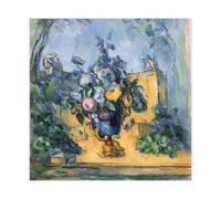 ANFOTCM Paul Cezanne,Large Vase In The Gardens By Paul Cezanne, Canvas Poster Wall Art Decor Print Picture Paintings for Living Room Bedroom Decoration 24x24inch(60x60cm)
