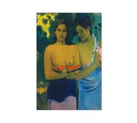 ANFOTCM Paul Gauguin,Two Tahitian Women, Poster Print Decorative Painting Canvas Wall Art Living Room Posters Bedroom Painting 12x18inch(30x45cm)