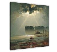 ANFOTCM Peder Balke,From North Cape, 1840, Canvas Poster Bedroom Decor Sports Landscape Office Room Decor Gift 12x12inch(30x30cm)