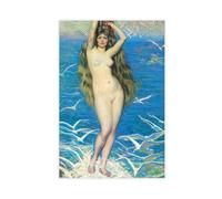 ANFOTCM Philip Leslie Hale,Girl with Gulls, Canvas Poster Wall Art Bedroom Decor Office Room Kitchen Decor Gift 24x36inch(60x90cm)