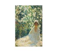 ANFOTCM Philip Leslie Hale,White Roses, Modern Wall Prints Abstract Geometric Minimalist Art Framed Canvas Prints For Office Bedroom Wall Decor 12x18inch(30x45cm)