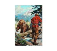 ANFOTCM Philip R Goodwin,A Hair-Breadth Escape, Canvas Poster Wall Art Decor Print Picture Paintings for Living Room Bedroom Decoration 20x30inch(50x75cm)