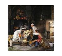 ANFOTCM Pinckney Marcius-Simons,The Child Canova Modeling A Lion Out of ButterPinckney Marcius, Art Wall Decoration Poster Family Bar Restaurant Garage Cafe Art Sign Gift 28x28inch(70x70cm)