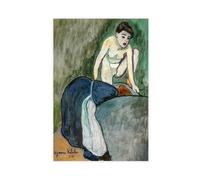 ANFOTCM Suzanne Valadon,Girl,The Girl Bathed in The Bathtub Poster for Room Aesthetics Canvas Wall Art Poster And Print 24x36inch(60x90cm)