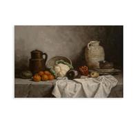 ANFOTCM Vintage Farmhouse Kitchen Vegetables & Fruits Still Life Canvas Wall Art Print Poster For Home School Office Decor 20x30inch(50x75cm)