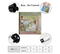 ANFOTCM Vittorio Matteo Corcos,an Afternoon On The Porch, Canvas Poster Wall Art Decor Print Picture Paintings for Living Room Bedroom Decoration 28x28inch(70x70cm)