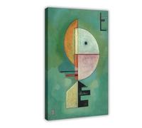 ANFOTCM Wassily Kandinsky,Upward - Empor,Abstract, Modern Wall Prints Abstract Geometric Minimalist Art Framed Canvas Prints For Office Bedroom Wall Decor 24x36inch(60x90cm)